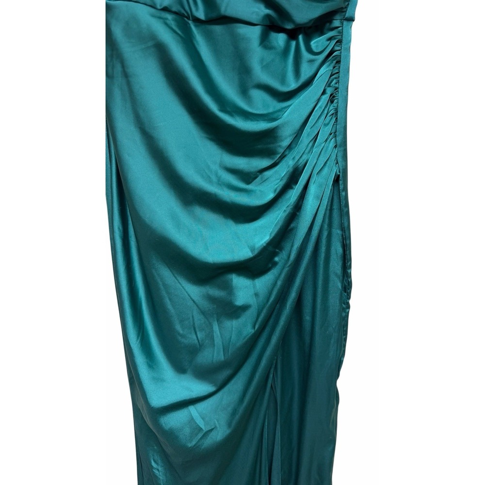 Baltic Born Monet Satin Gown Emerald Green Women's Size Small - Picture 7 of 11